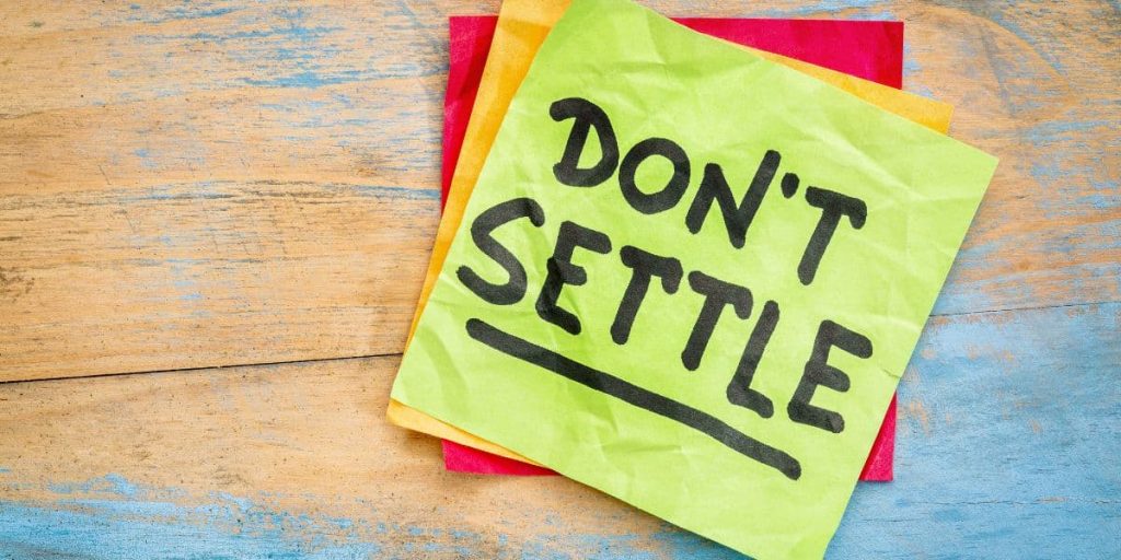 Dont Settle 2 1200 x 600px